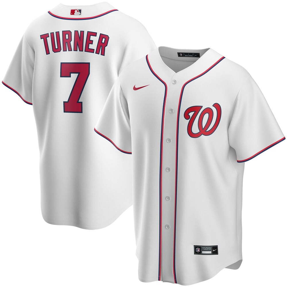 Trea Turner Washington Nationals Home 2020 Player Jersey - White