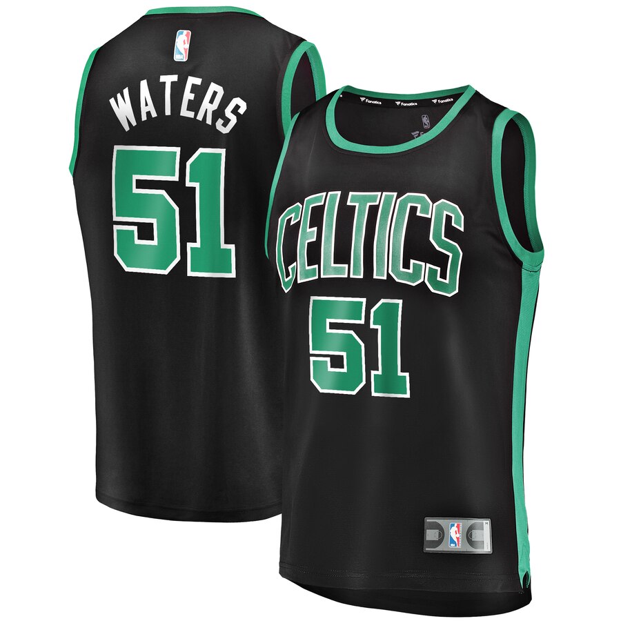 Tremont Waters Boston Celtics Fanatics Branded Fast Break Replica Player Jersey - Statement Edition - Black