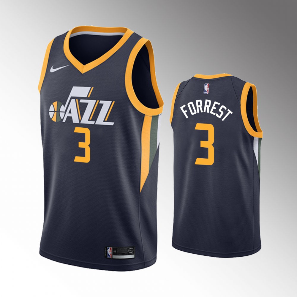 Trent Forrest Utah Jazz 2021 Icon Edition Navy Jersey