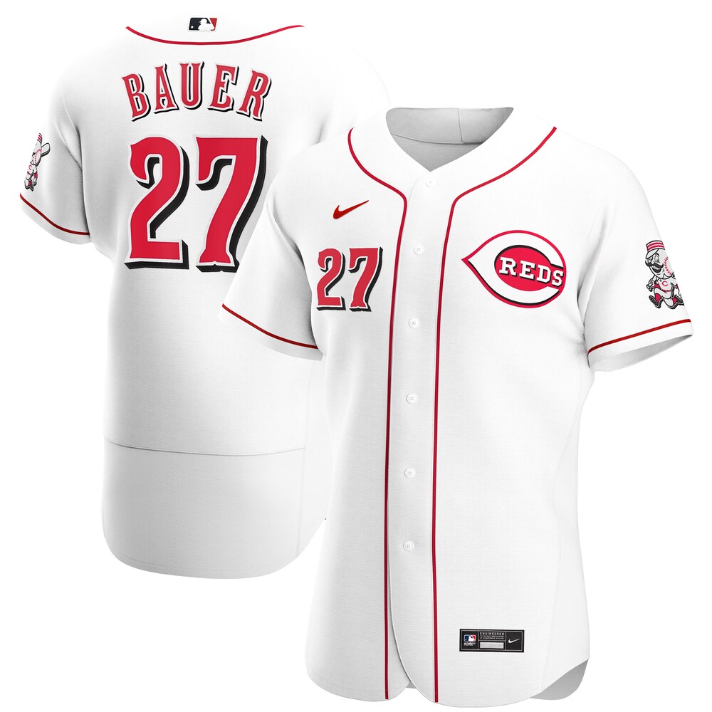 Trevor Bauer Cincinnati Reds Home 2020 Player Jersey - White