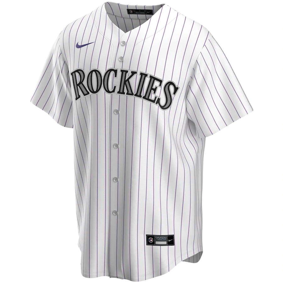 Alternative view of Trevor Story Colorado Rockies Home 2020 Replica Player Jersey ÃƒÂ¢Ã¢â€šÂ¬Ã¢â‚¬Å“ White