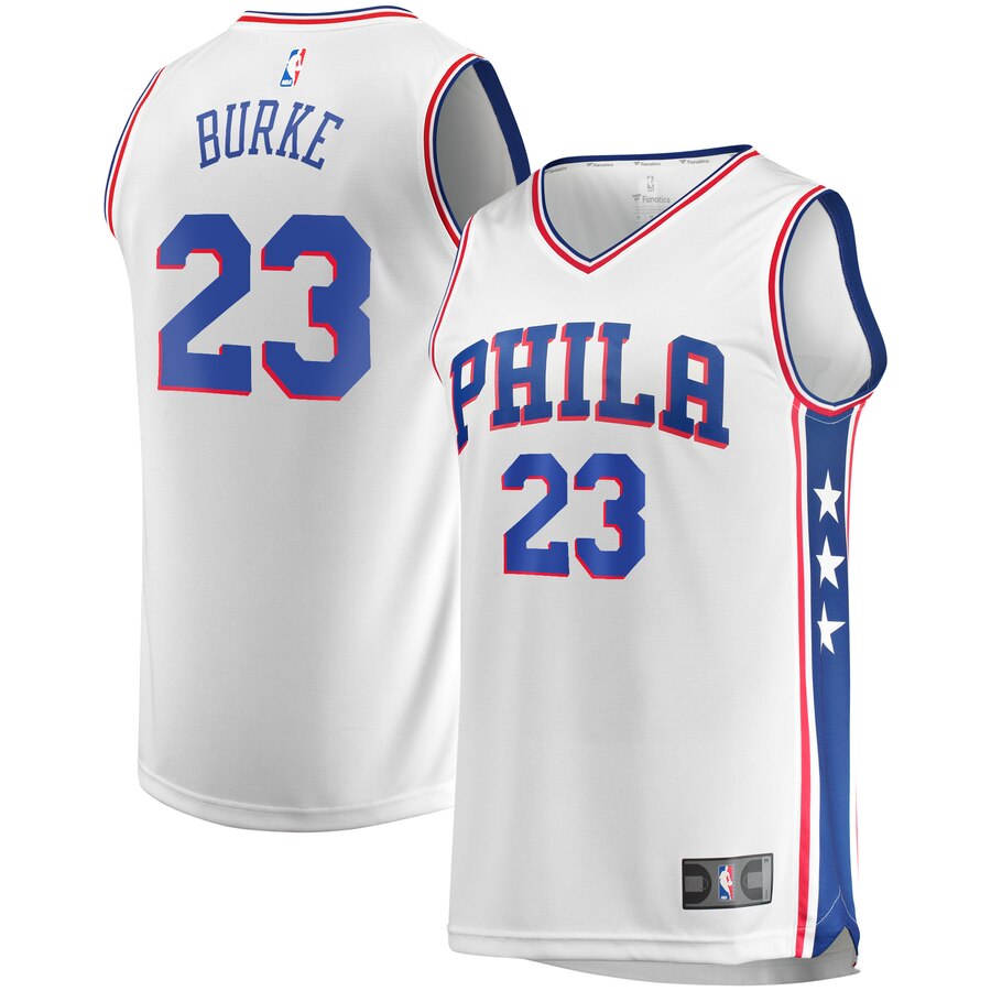 Trey Burke Philadelphia 76ers Fanatics Branded Fast Break Replica Player Team Jersey - Association Edition - White