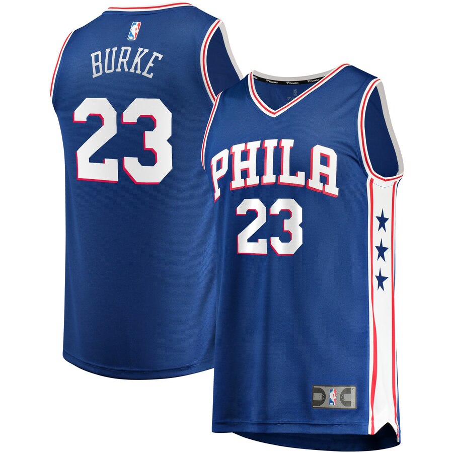 Trey Burke Philadelphia 76ers Fanatics Branded Fast Break Replica Player Team Jersey - Icon Edition - Royal