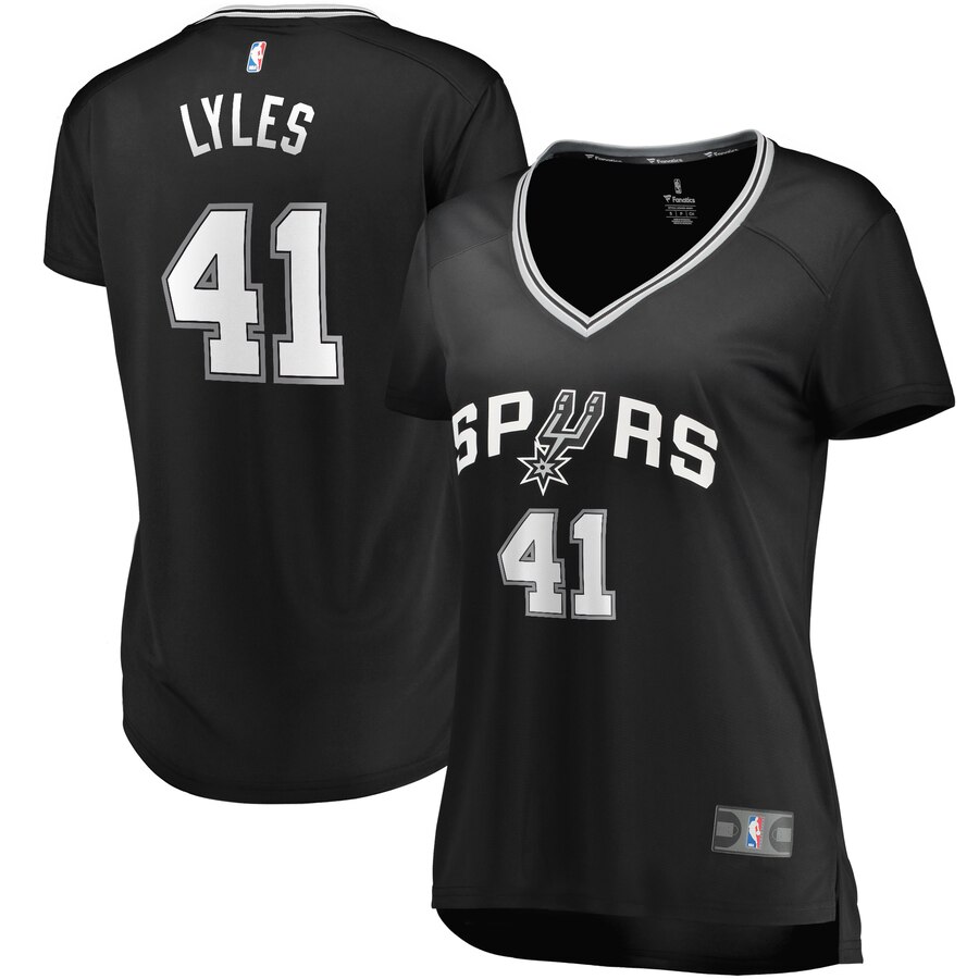 Trey Lyles San Antonio Spurs Fanatics Branded Women's Fast Break Replica Player Jersey - Icon Edition - Black