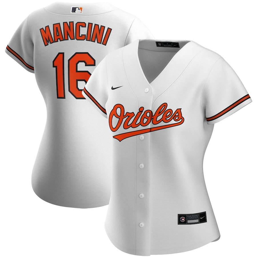Trey Mancini Baltimore Orioles Women's Home 2020 Replica Player Jersey ÃƒÂ¢Ã¢â€šÂ¬Ã¢â‚¬Å“ White