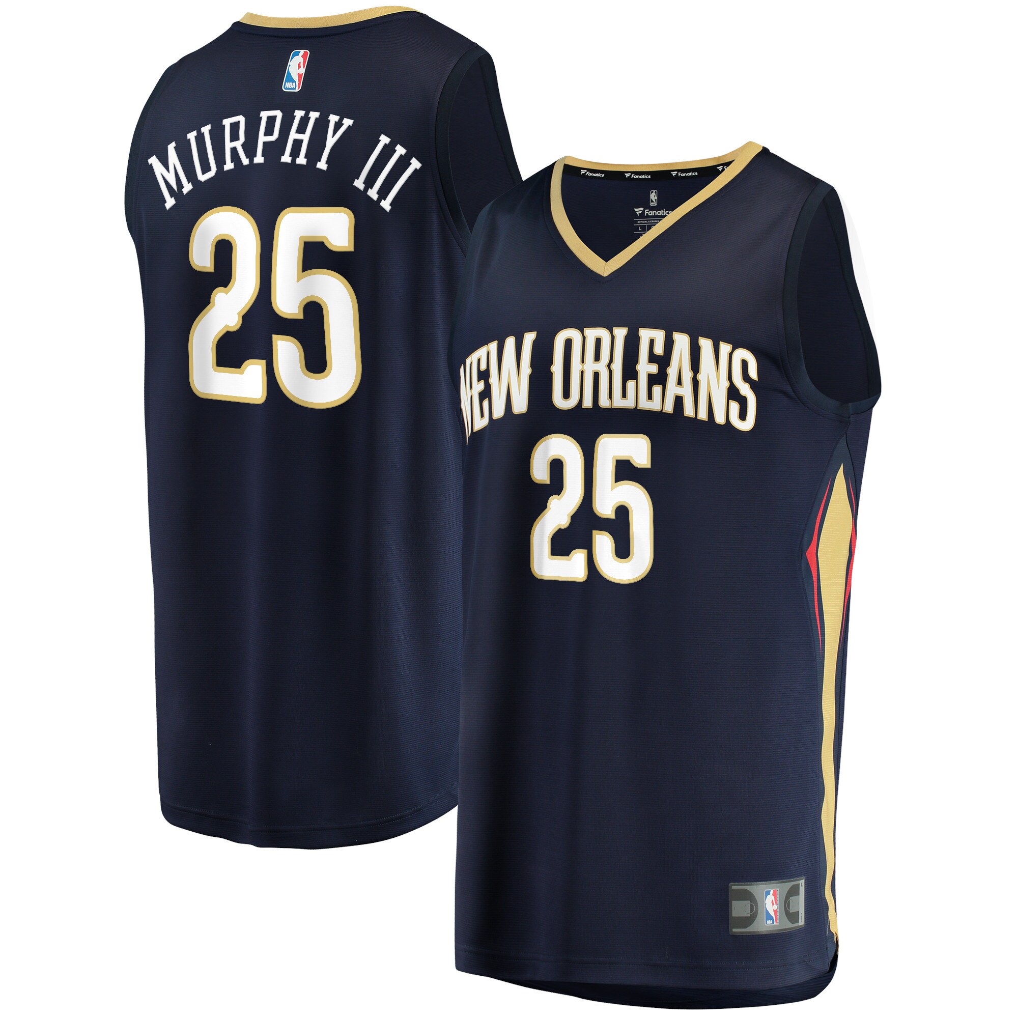 Trey Murphy Iii New Orleans Pelicans Fanatics Fast Break Replica Jersey - Icon Edition - Navy