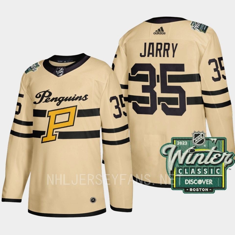 Tristan Jarry 35 Pittsburgh Penguins 2023 Winter Classic Cream Jersey - JS235 