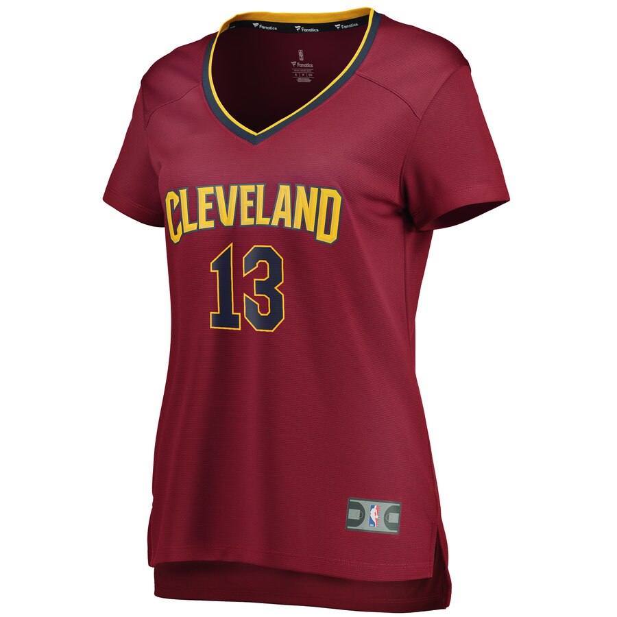 Alternative view of Tristan Thompson Cleveland Cavaliers Fanatics Branded Women's Fast Break Replica Player Jersey - Icon Edition - Wine