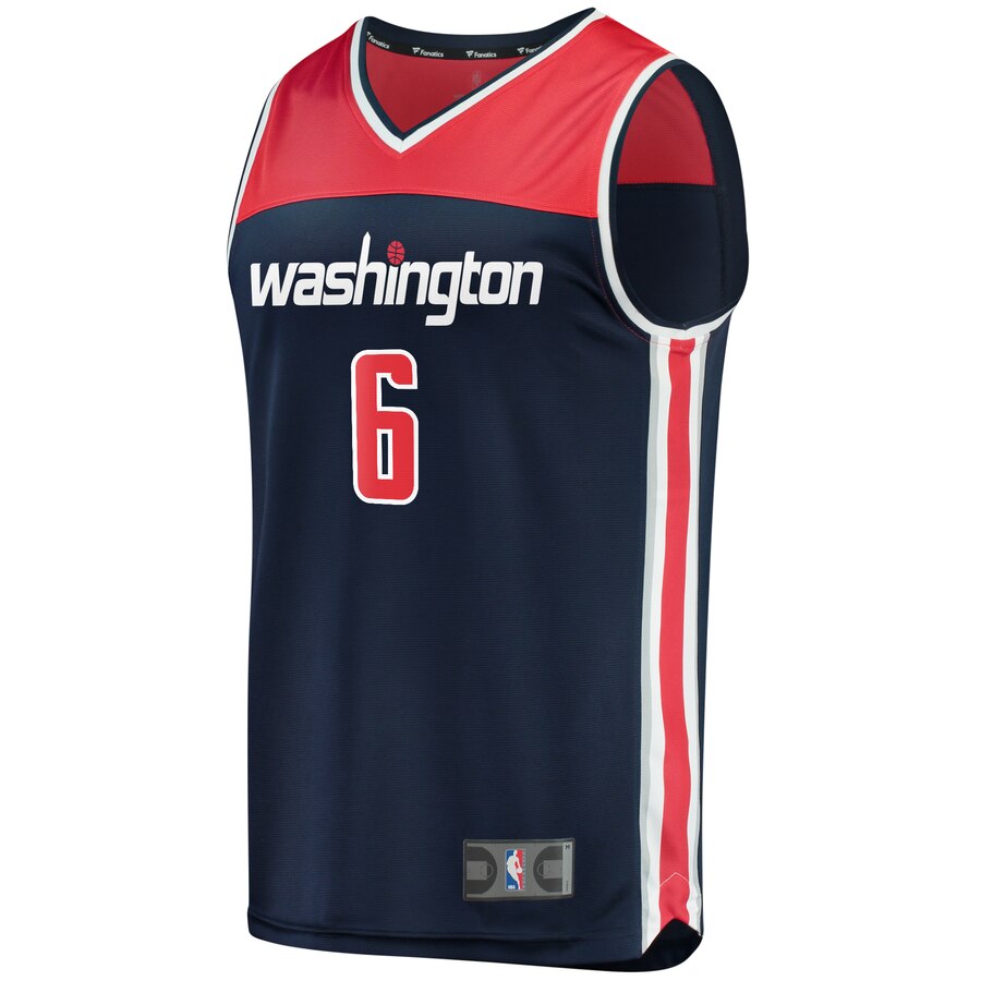 Alternative view of Troy Brown Jr. Washington Wizards Fanatics Branded Youth Fast Break Player Jersey - Statement Edition - Navy