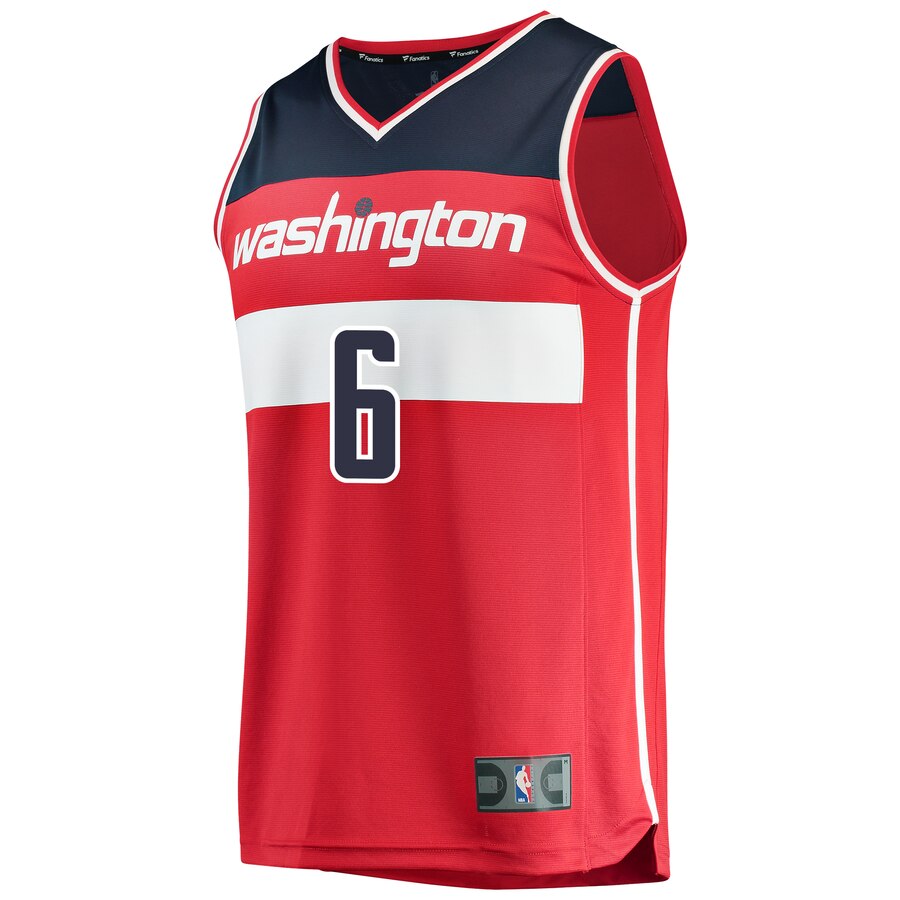 Alternative view of Troy Brown Washington Wizards Fanatics Branded 2020 Nba Draft First Round Pick Fast Break Replica Jersey Red - Icon Edition