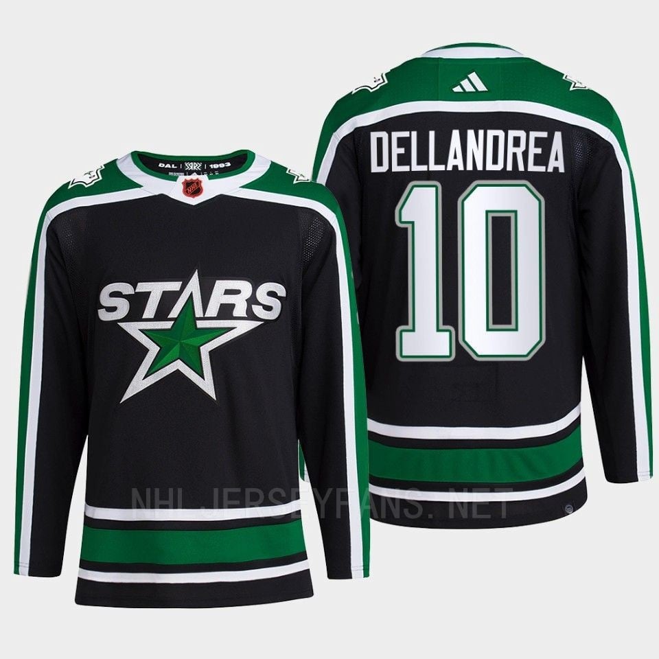 Ty Dellandrea 10 Reverse Retro 2.0 Dallas Stars 2022 Black Jersey Pro Primegreen - JS532 