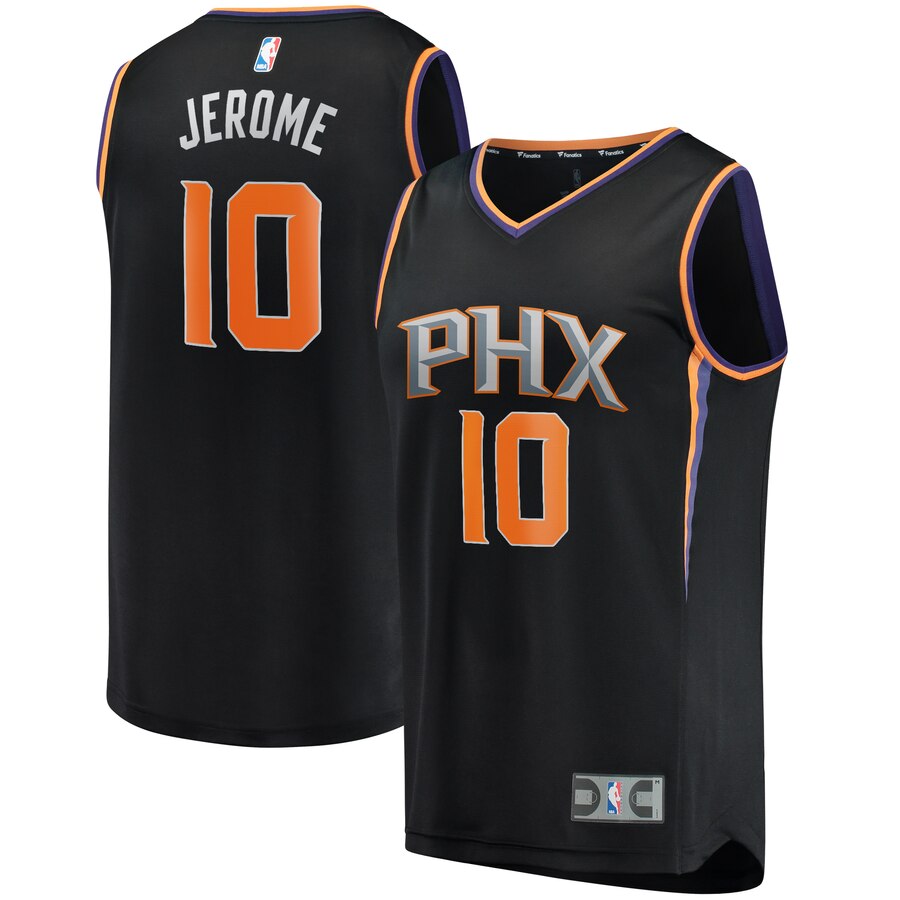 Ty Jerome Phoenix Suns Fanatics Branded Fast Break Replica Jersey Black - Statement Edition