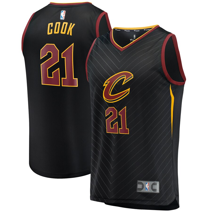 Tyler Cook Cleveland Cavaliers Fanatics Branded Fast Break Player Jersey – Statement Edition – Black