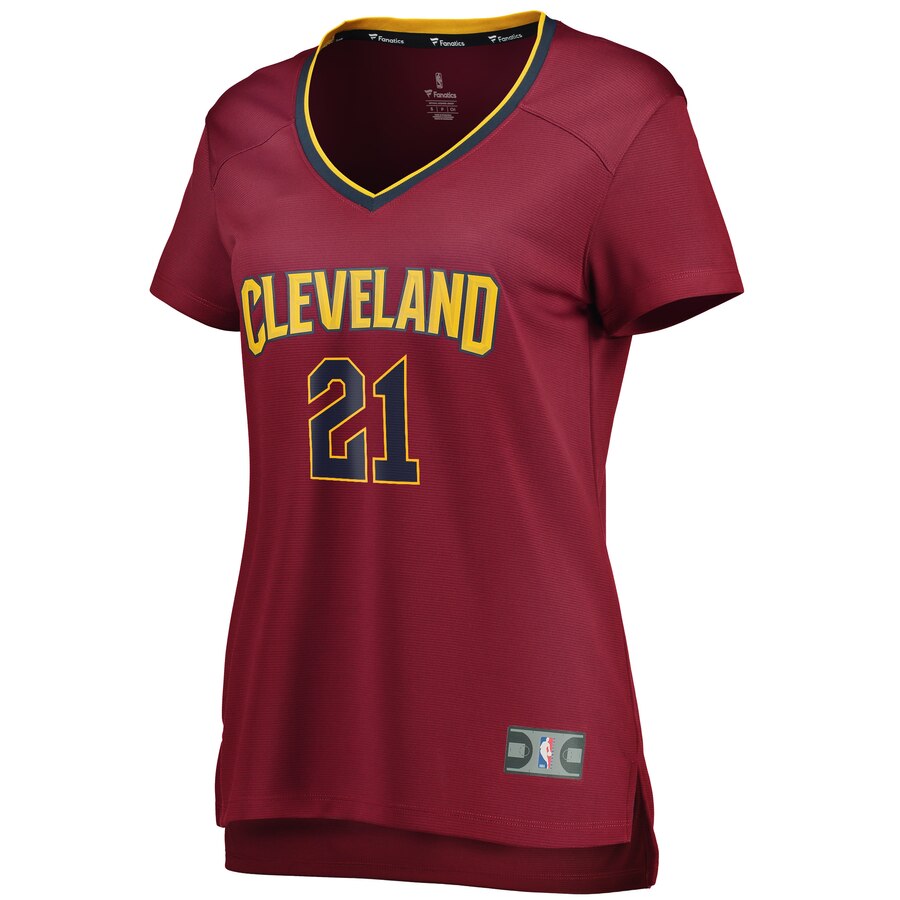 Alternative view of Tyler Cook Cleveland Cavaliers Fanatics Branded Women's Fast Break Player Jersey - Icon Edition - Wine