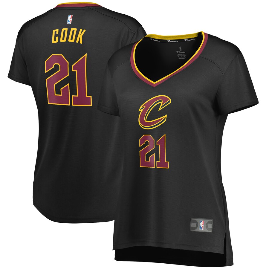 Tyler Cook Cleveland Cavaliers Fanatics Branded Women's Fast Break Player Jersey - Statement Edition - Black
