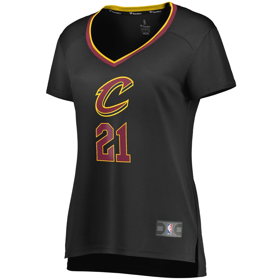 Alternative view of Tyler Cook Cleveland Cavaliers Fanatics Branded Women's Fast Break Player Jersey - Statement Edition - Black