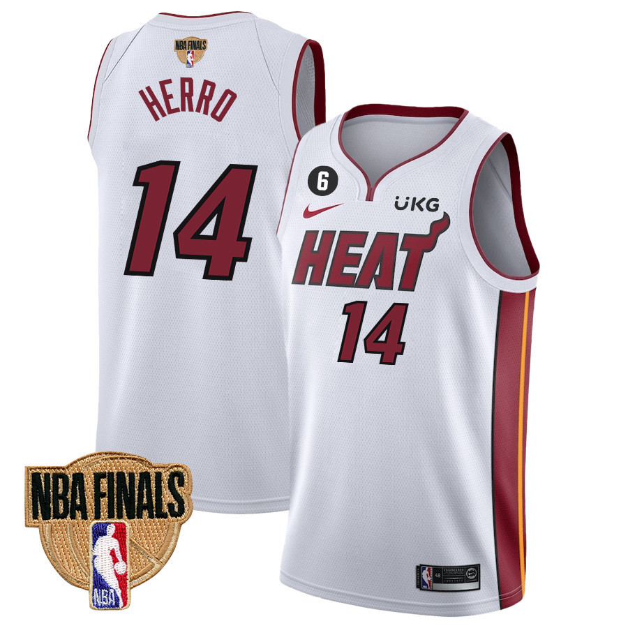 Tyler Herro 14 Miami Heat Final Champions 2023 Swingman Jersey - White - JS158 