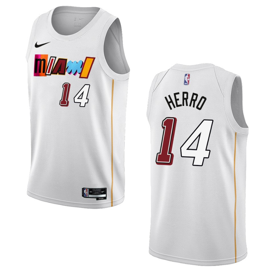 Tyler Herro City Edition Miami Heat 2022-23 White Swingman Jersey