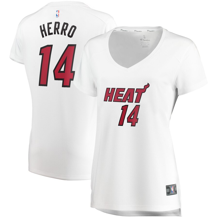 Tyler Herro Miami Heat Fanatics Branded Women's Fast Break Replica Jersey White - Association Edition