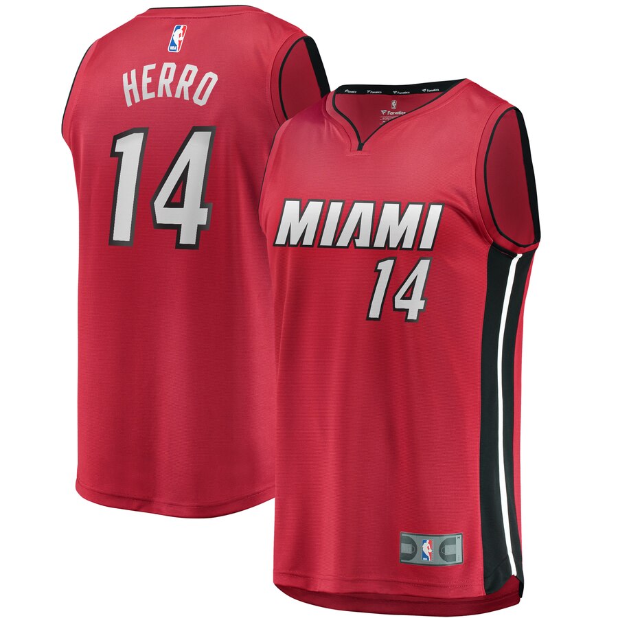 Tyler Herro Miami Heat Fanatics Branded Youth Fast Break Replica Jersey Red - Statement Edition