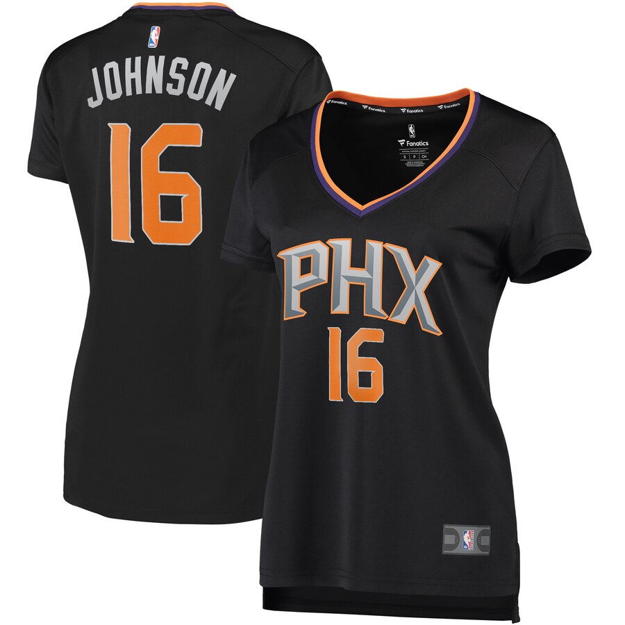 Tyler Johnson Phoenix Suns Fanatics Branded Women's Fast Break Player Replica Jersey - Statement Edition - Black