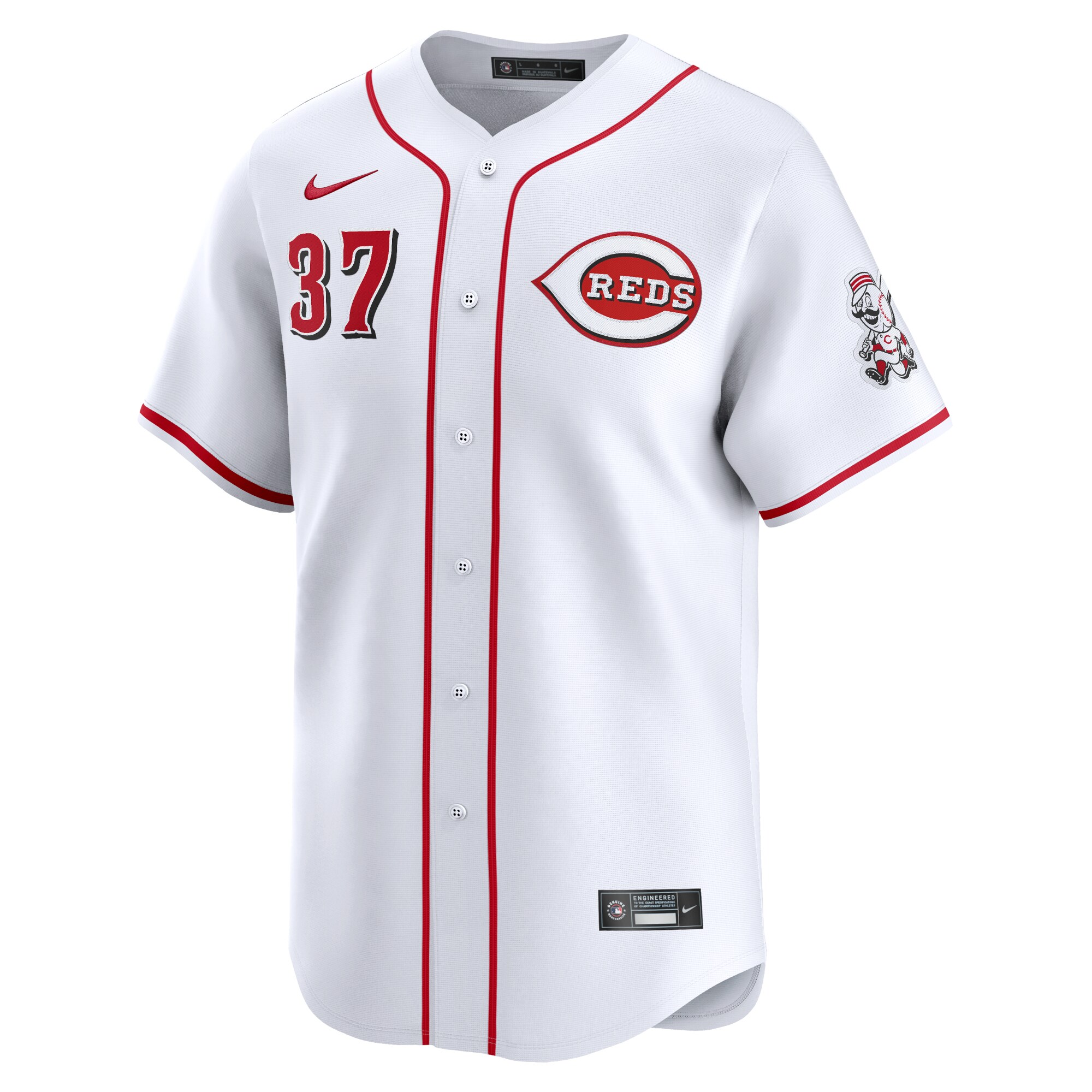 Alternative view of Tyler Stephenson Cincinnati Reds Home Limited Player Jersey - White