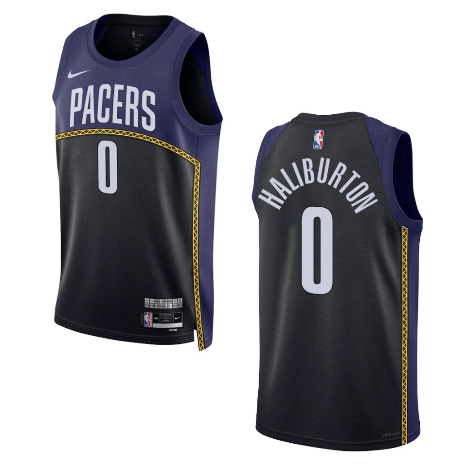 Tyrese Haliburton City Edition Indiana Pacers 2022-23 Blue Swingman Jersey