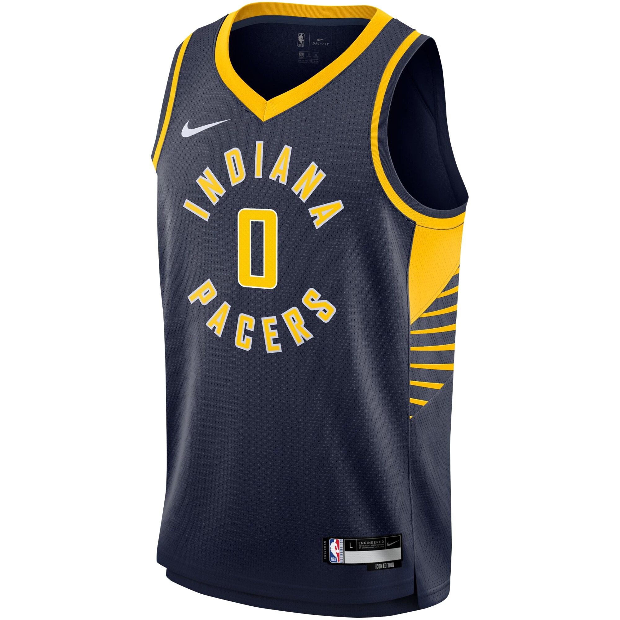 Alternative view of Tyrese Haliburton Indiana Pacers Youth Swingman Jersey - Icon Edition - Navy