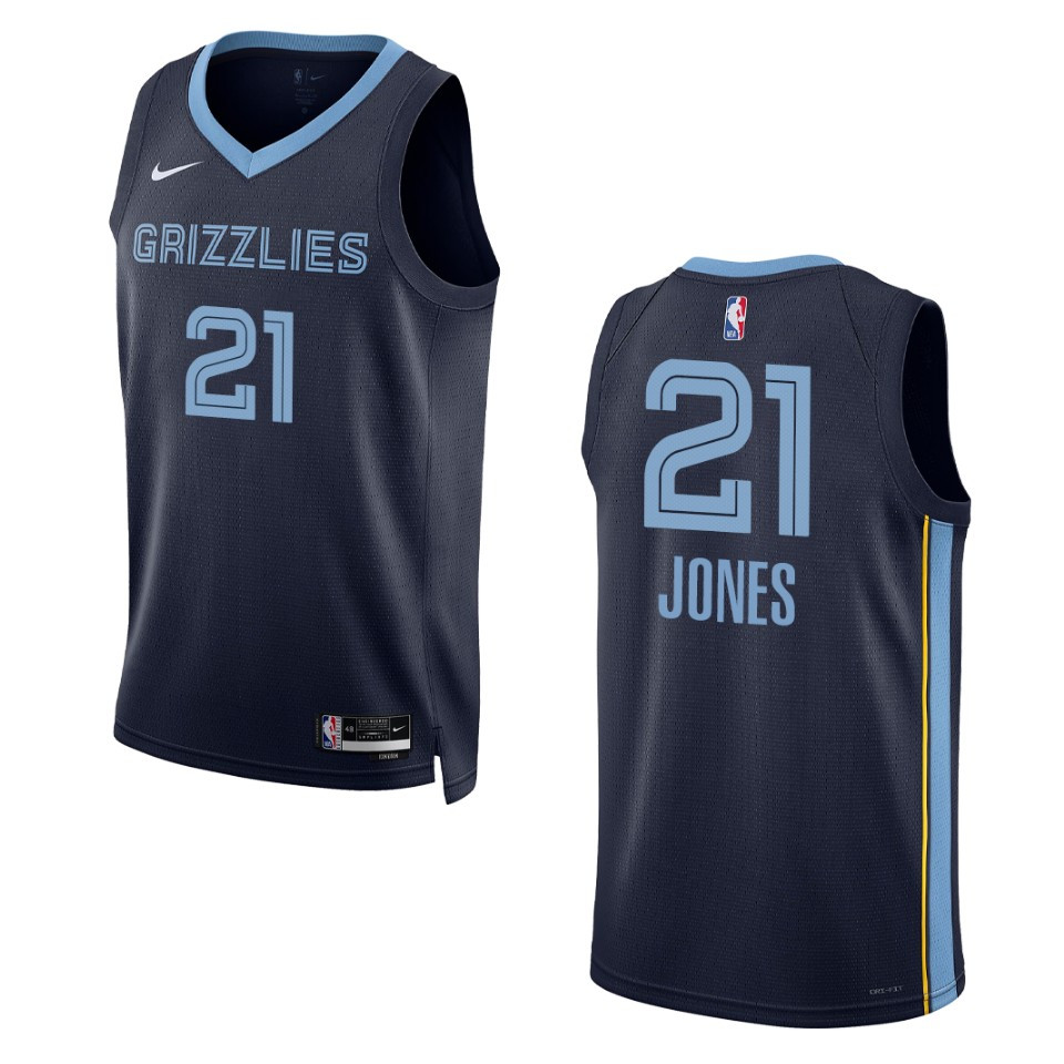Tyus Jones Navy Icon Edition 2022-23 Memphis Grizzlies Swingman Jersey