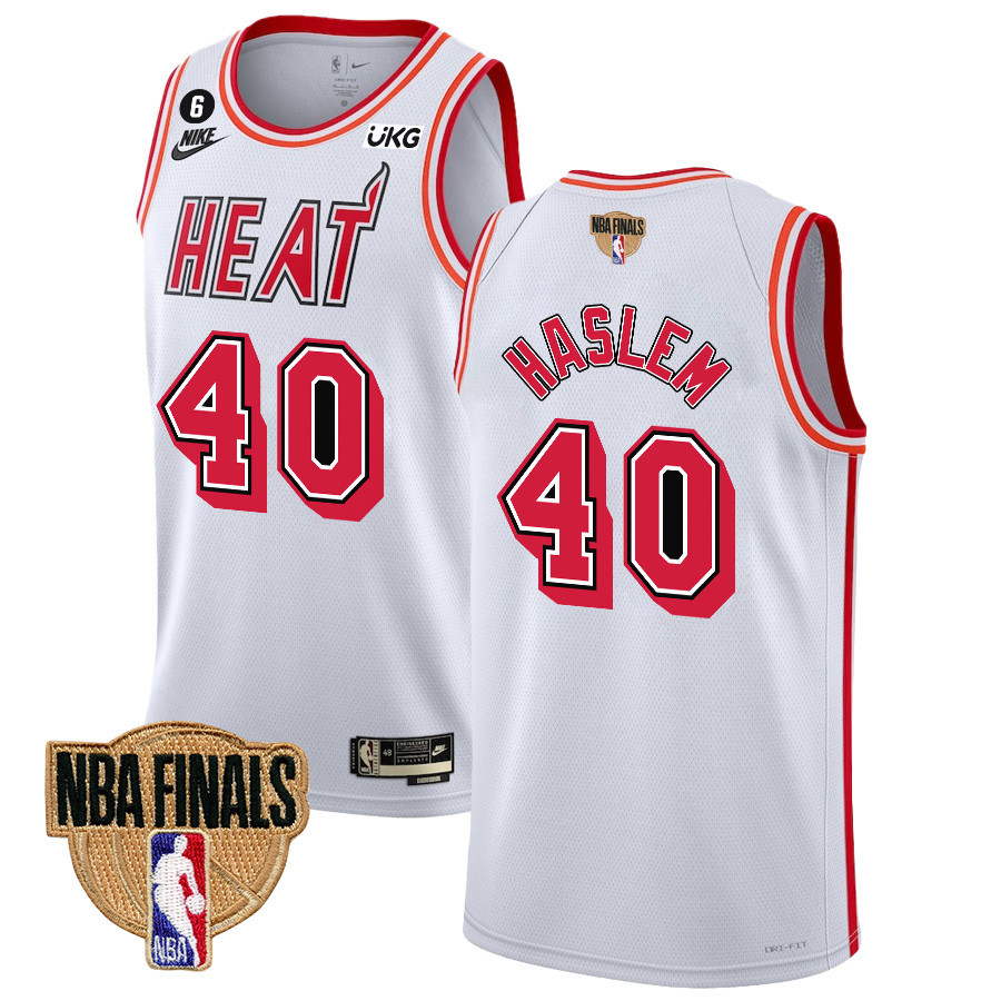Udonis Haslem 40 Miami Heat Final Champions 2023 Swingman Jersey - Classic Edition - White - JS256 