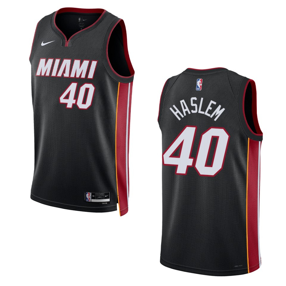 Udonis Haslem Black Icon Edition 2022-23 Miami Heat Swingman Jersey