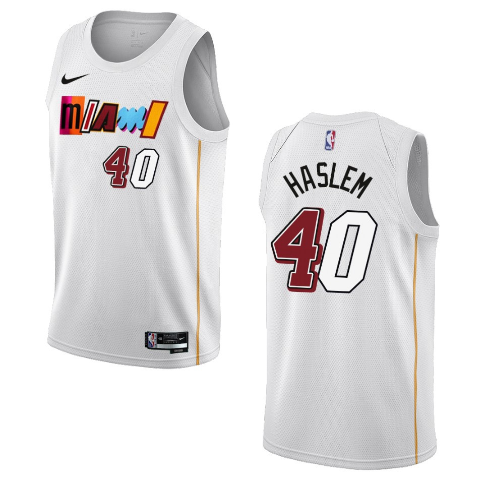 Udonis Haslem City Edition Miami Heat 2022-23 White Swingman Jersey