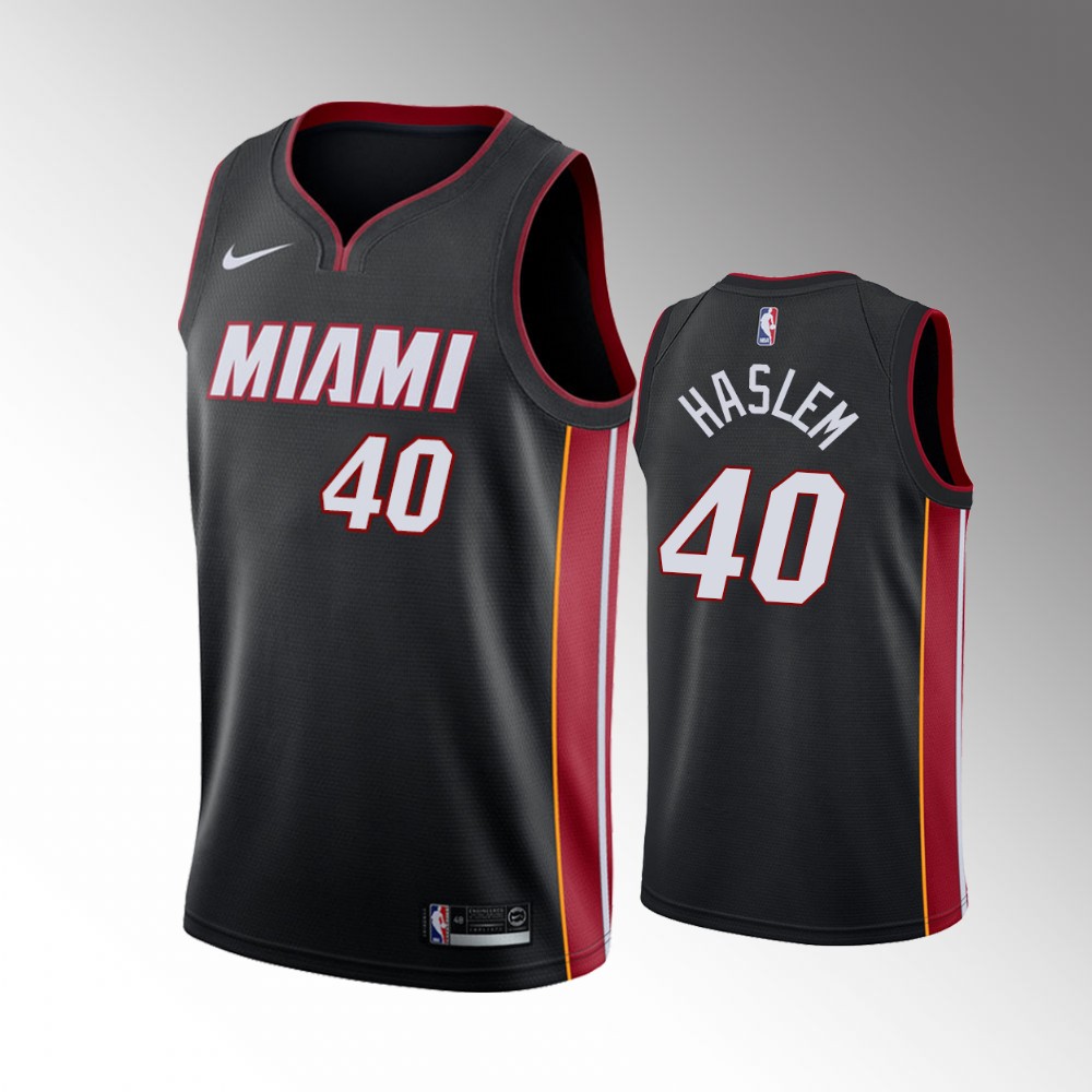 Udonis Haslem Miami Heat 2021 Icon Edition Black Jersey