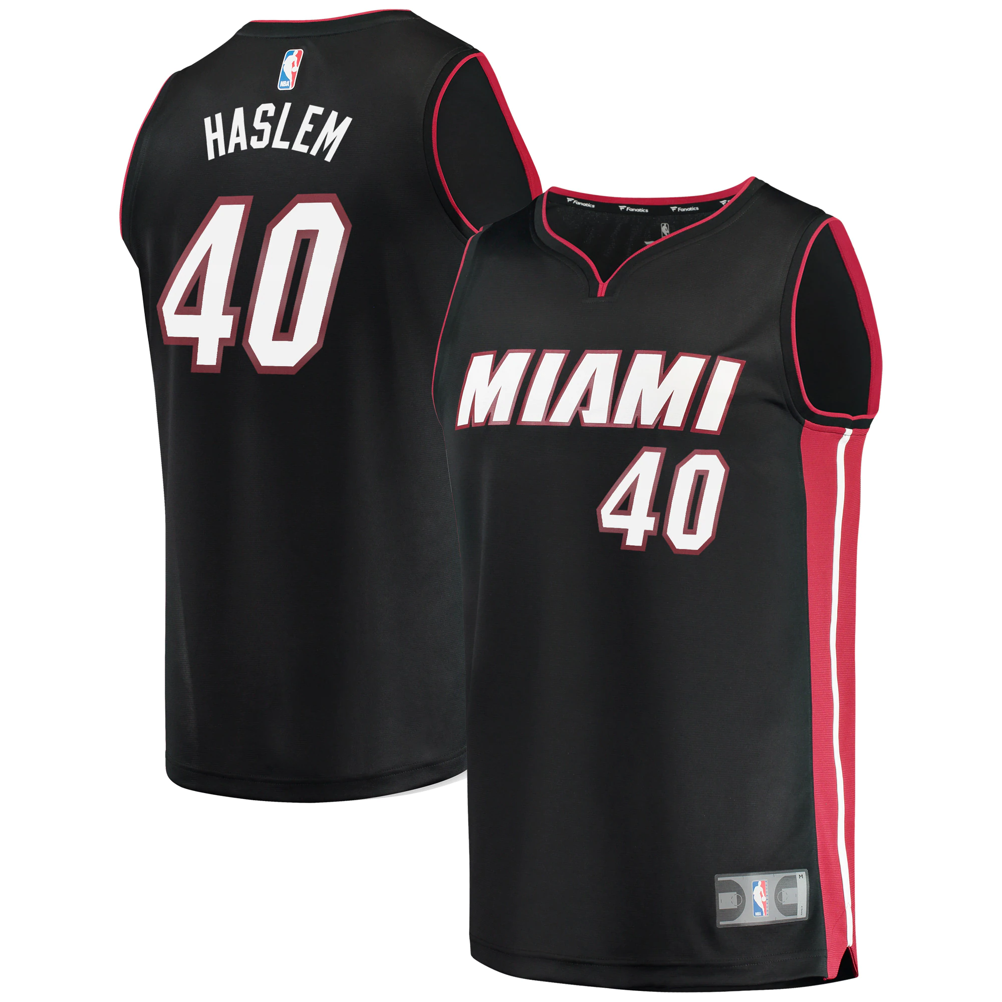 Udonis Haslem Miami Heat Fanatics Branded Fast Break Replica Player Jersey – Icon Edition – Black