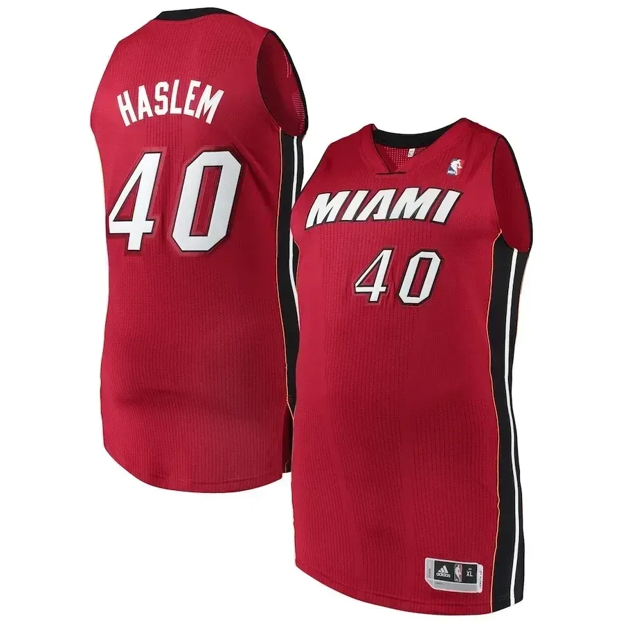 Udonis Haslem Miami Heat Finished Jersey - Red - JS935 