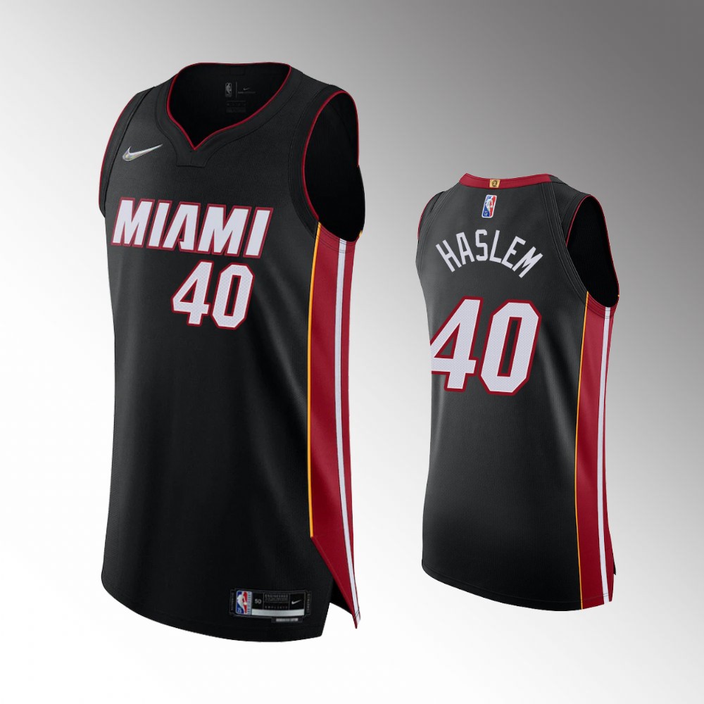 Udonis Haslem Miami Heat Icon Edition Black Authentic Jersey 2021-22