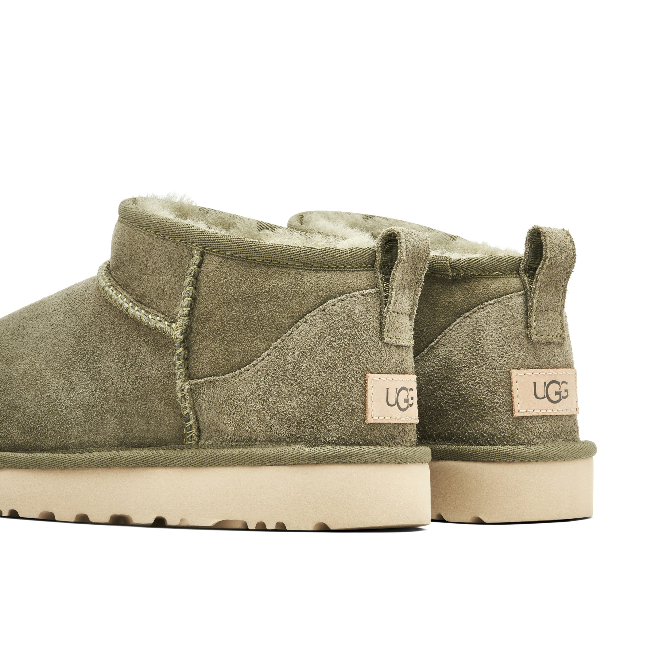 UGG Classic Ultra Mini Boot Burnt Olive Womens - Image 3
