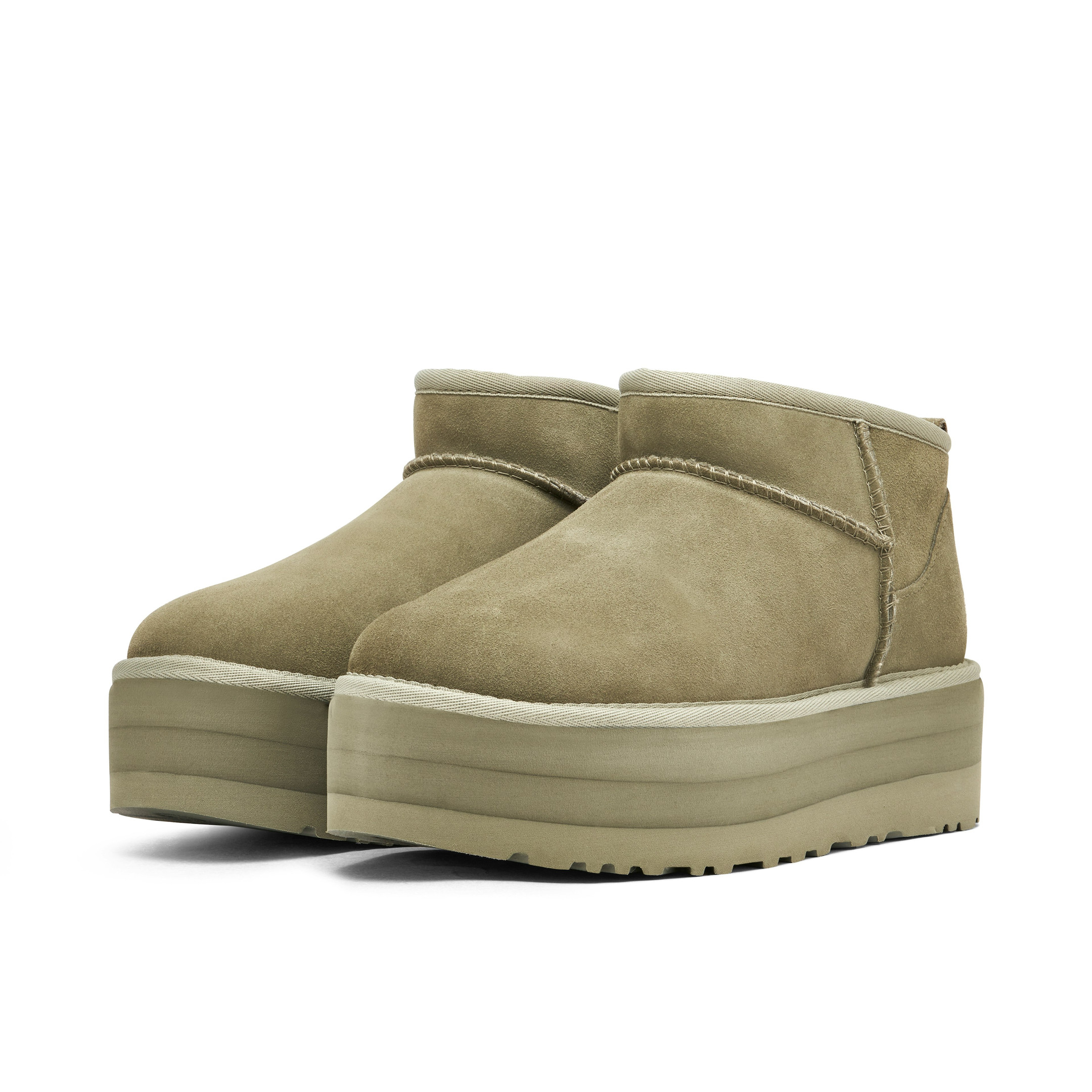 UGG Classic Ultra Mini Platform Moss Green Womens - Image 6