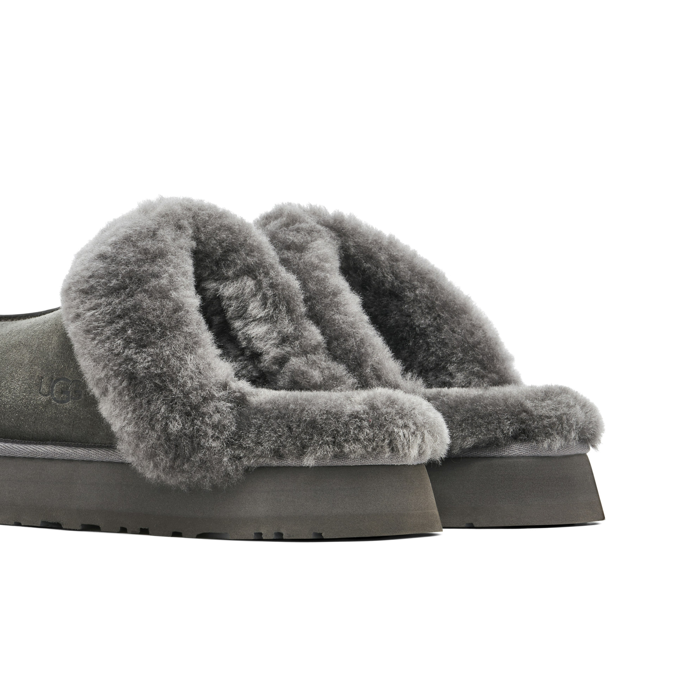 UGG Disquette Slipper Charcoal Womens - Image 3