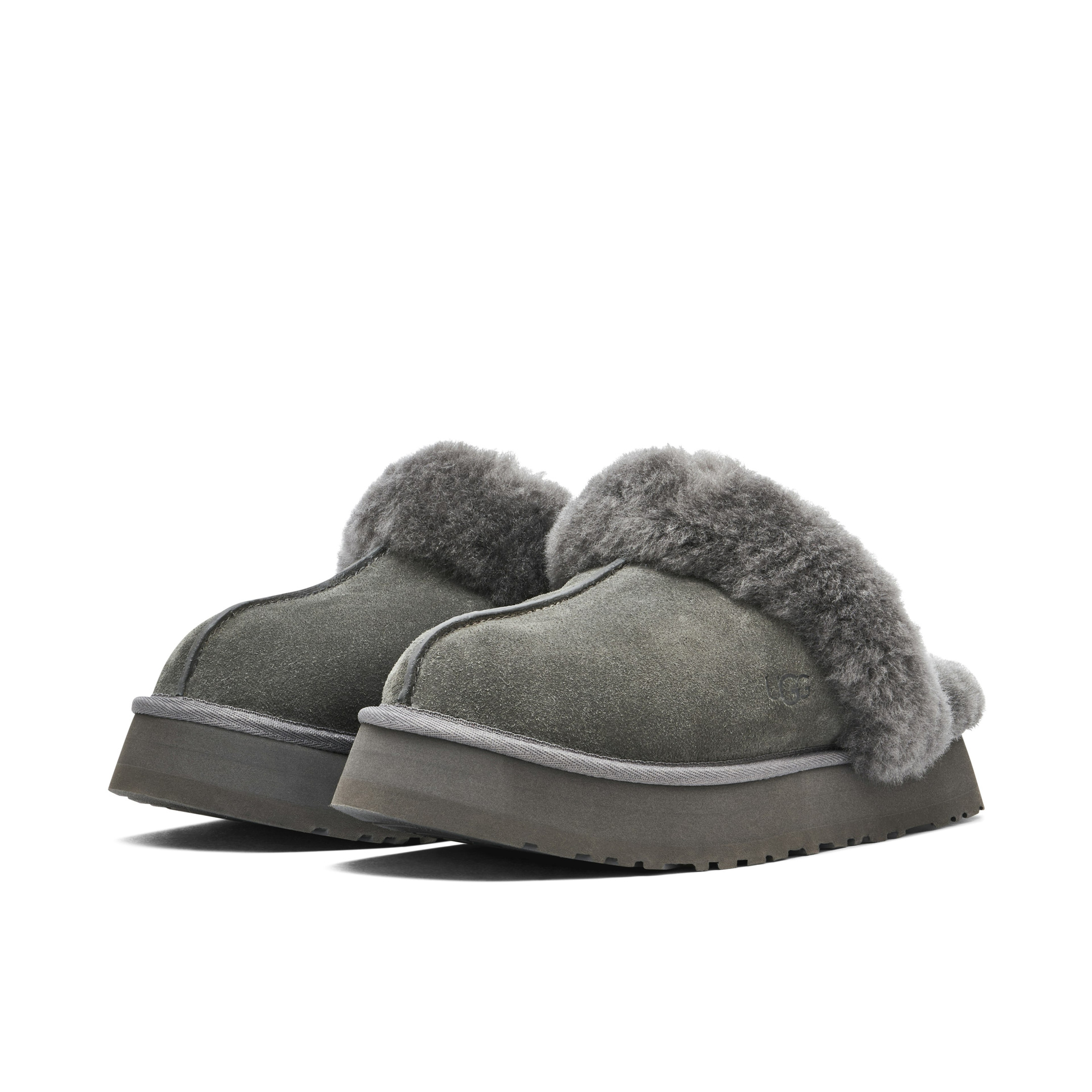 UGG Disquette Slipper Charcoal Womens - Image 6