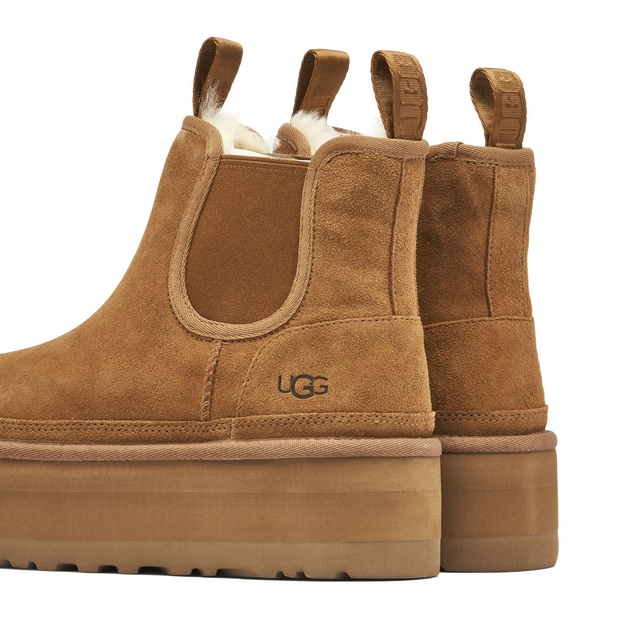 UGG Neumel Platform Chelsea Boot Chestnut Womens - Image 3