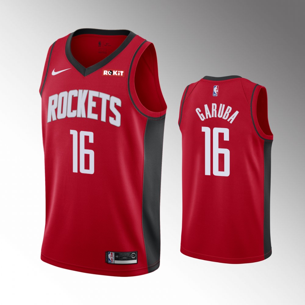 Usman Garuba Houston Rockets 2021 Icon Edition Red Jersey