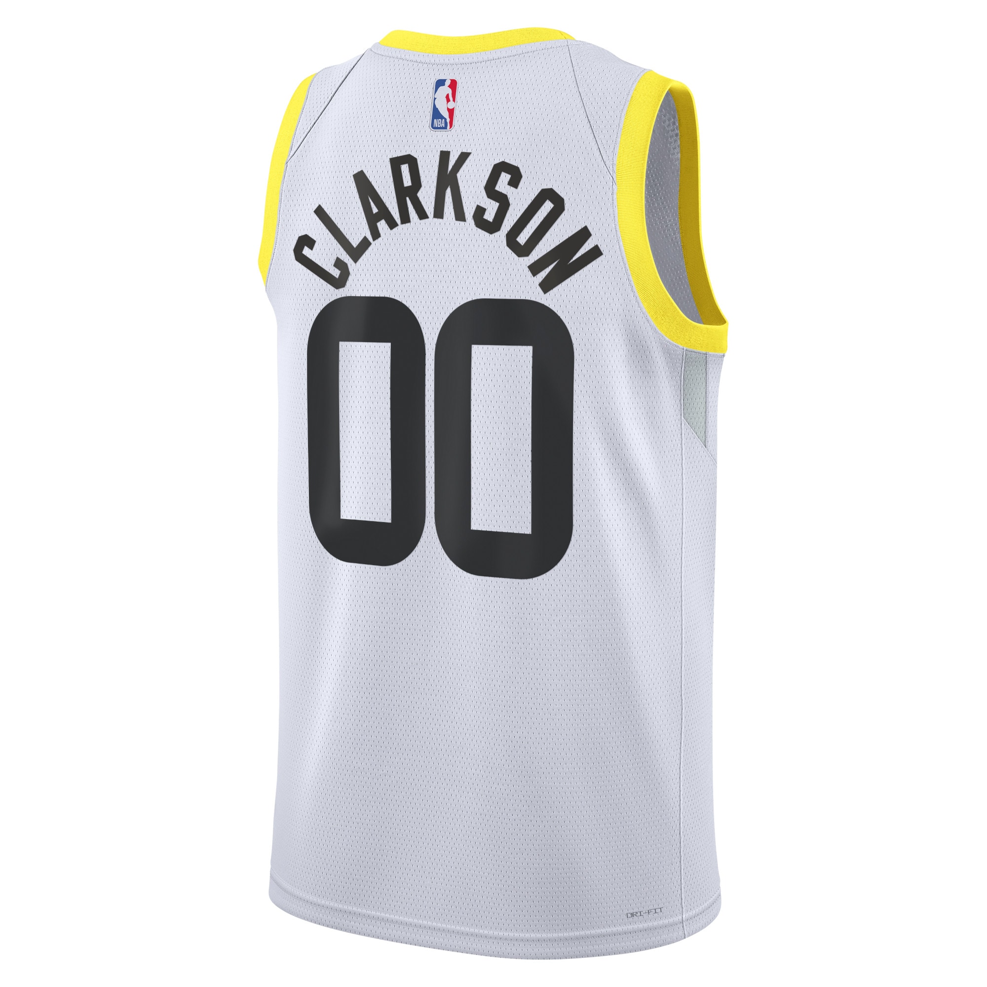 Alternative view of Utah Jazz Association Edition Swingman Jersey - White - Jordan Clarkson - Unisex - JS343 