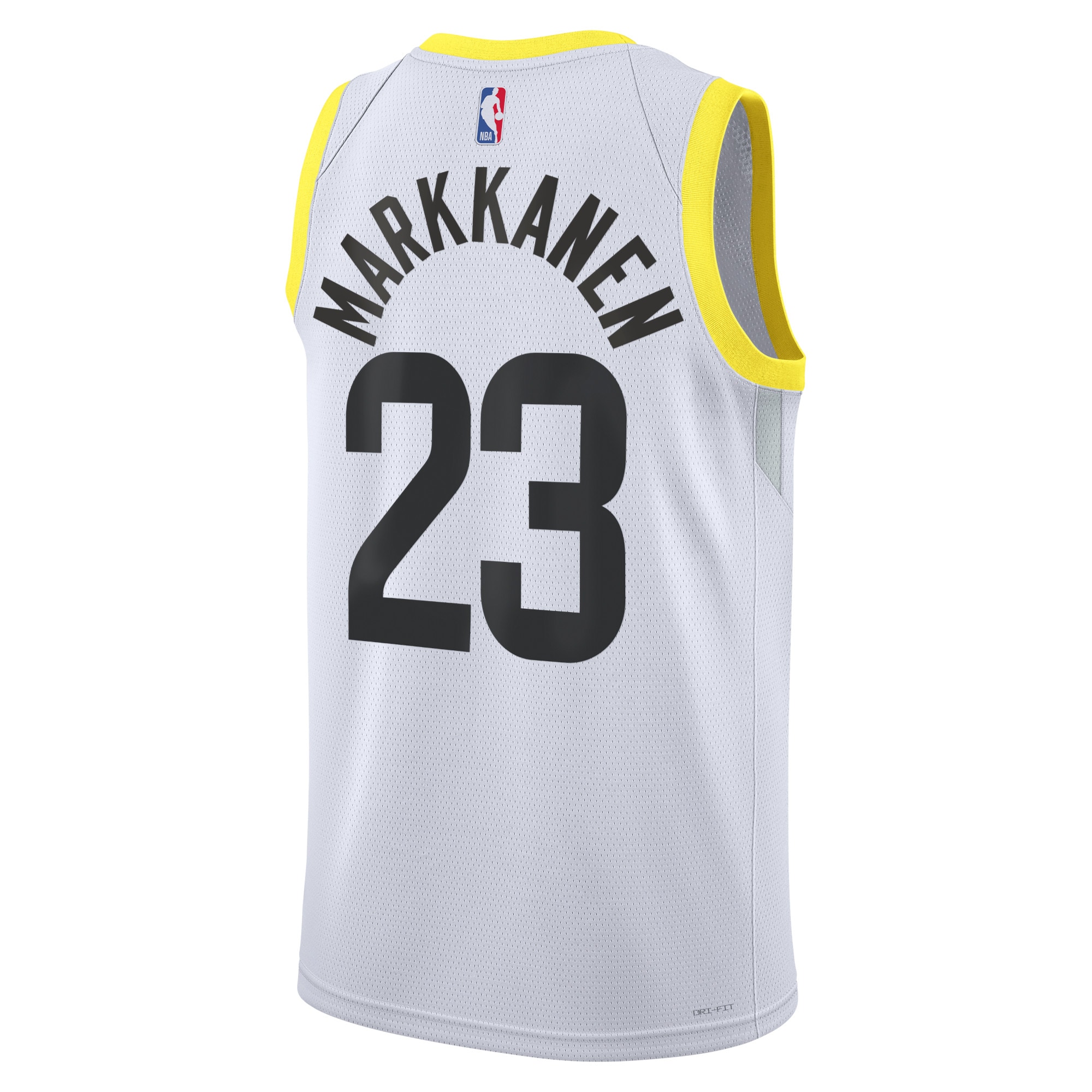 Alternative view of Utah Jazz Association Edition Swingman Jersey - White - Lauri Markkanen - Unisex - JS737 