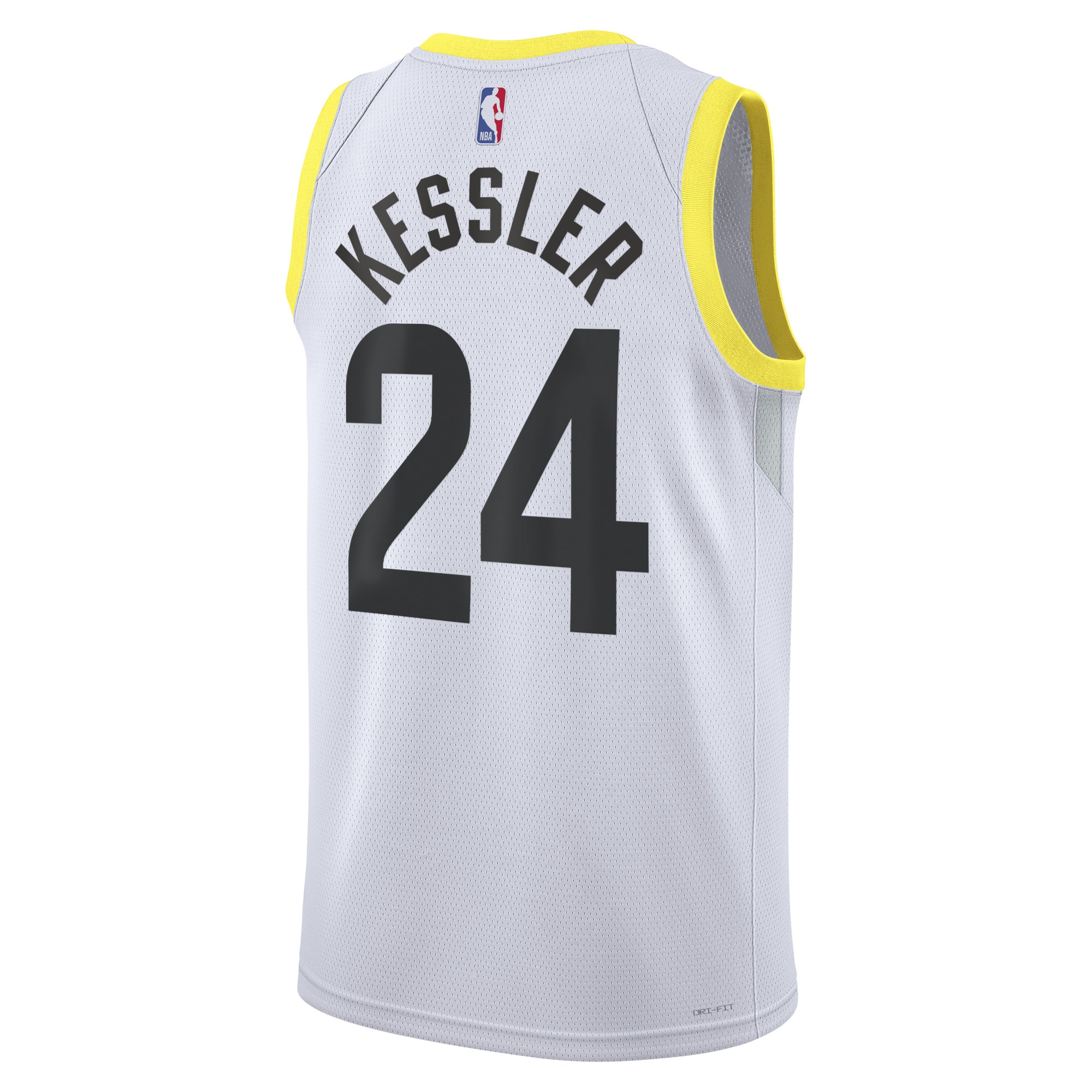 Alternative view of Utah Jazz Association Edition Swingman Jersey - White - Walker Kessler - Unisex - JS243 