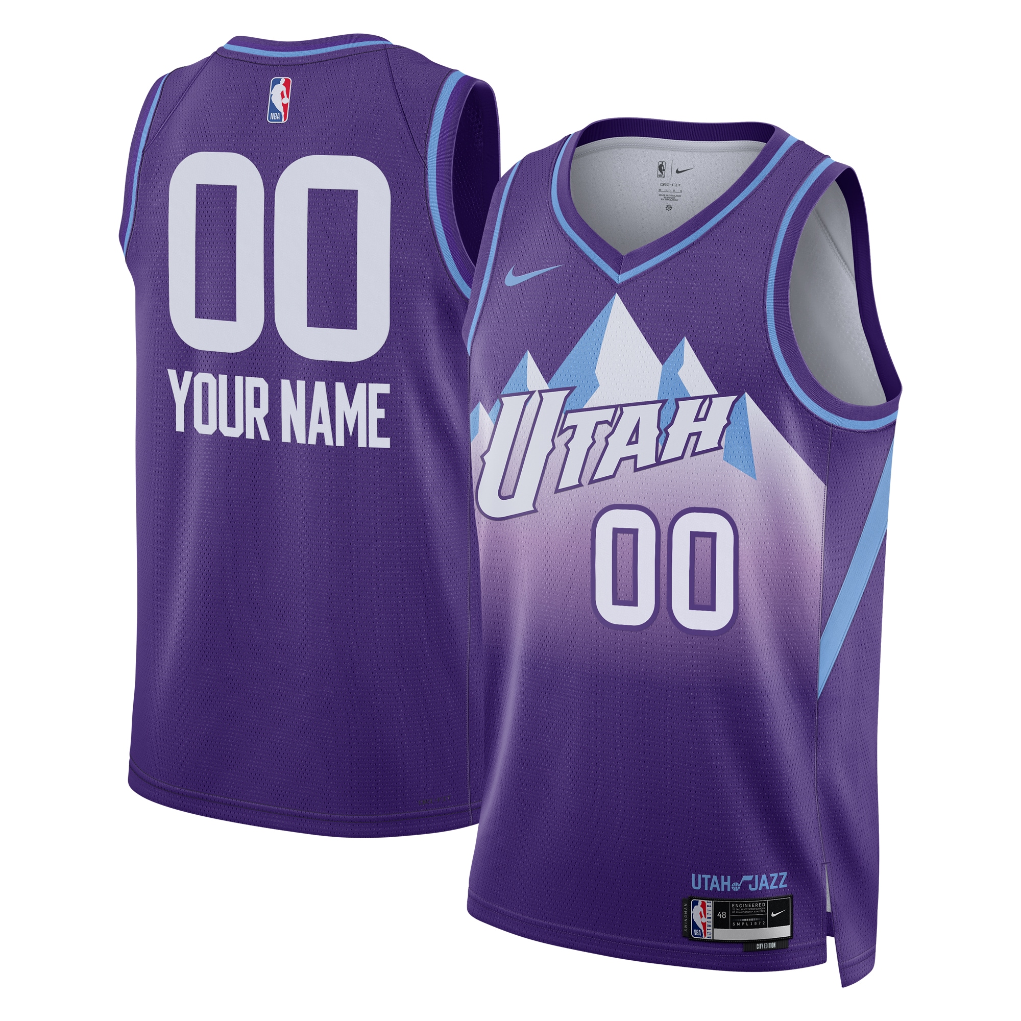 Utah Jazz City Edition Swingman Jersey 2024 - Custom - Unisex - JS426 