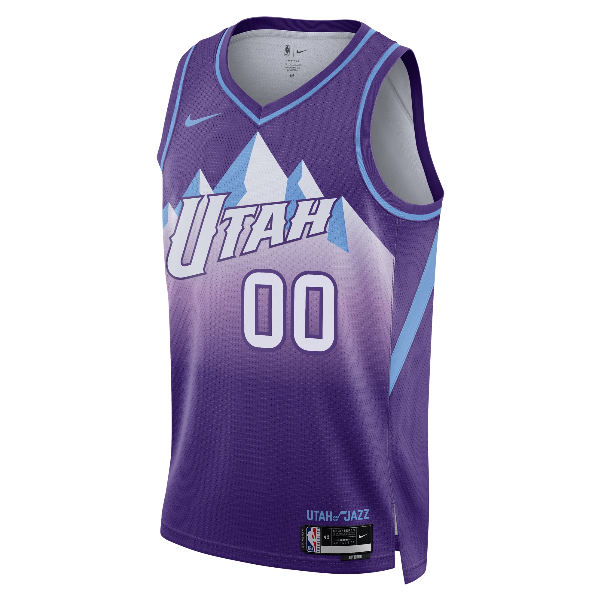Alternative view of Utah Jazz City Edition Swingman Jersey 2024 - Custom - Unisex - JS426 