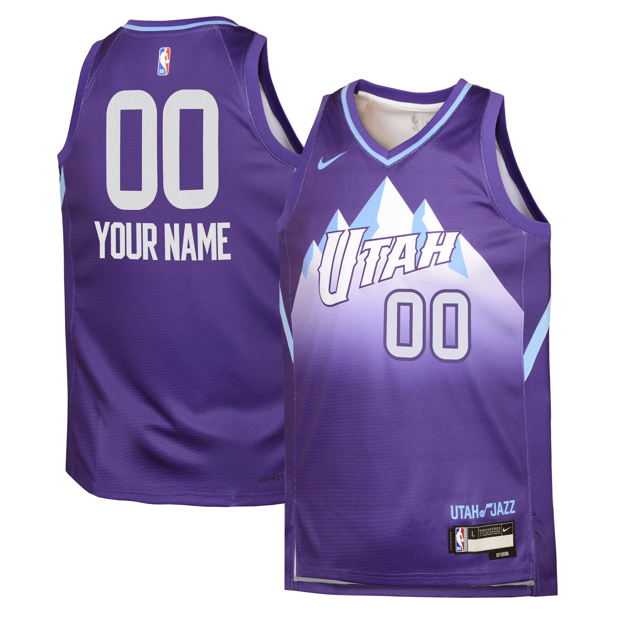 Utah Jazz City Edition Swingman Jersey 2024 - Custom - Youth - JS279 