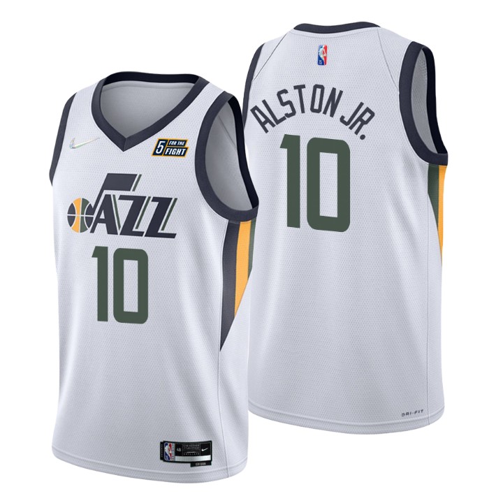 Utah Jazz Derrick Alston Jr. 75th Anniversary Diamond Jersey Association
