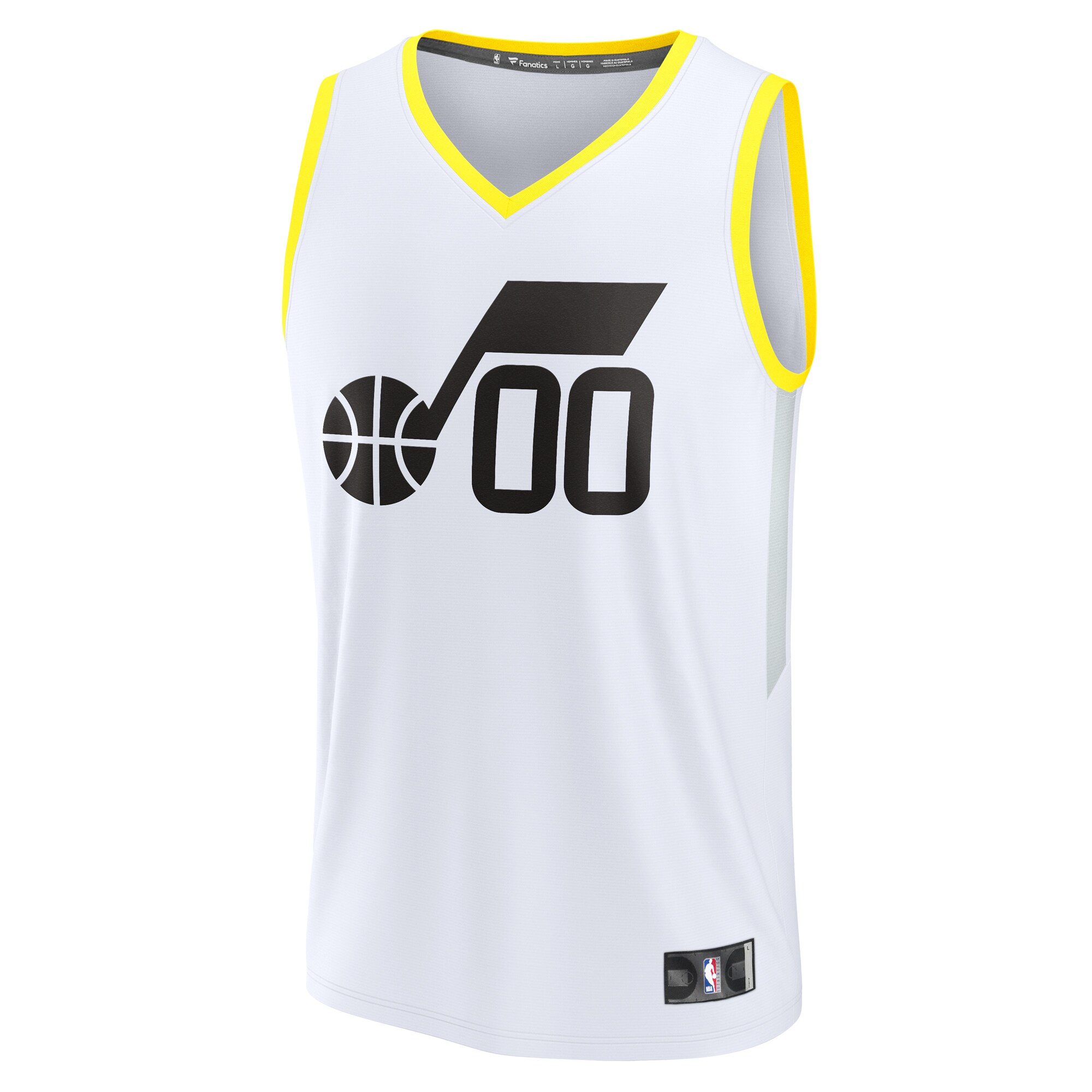 Alternative view of Utah Jazz Fanatics Fast Break Custom Replica Jersey - Association Edition - White